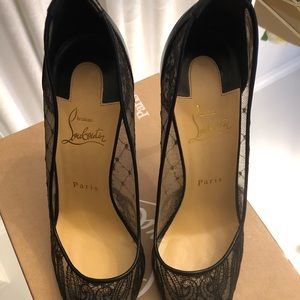 Black lace Christian louboutin